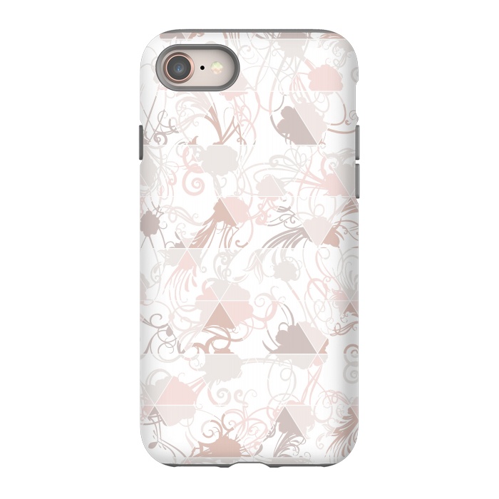iPhone 8 StrongFit Floral geometric by Jms