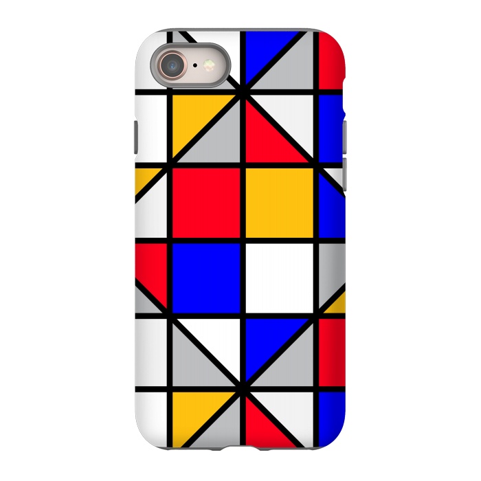 iPhone 8 StrongFit colorful small squares by TMSarts