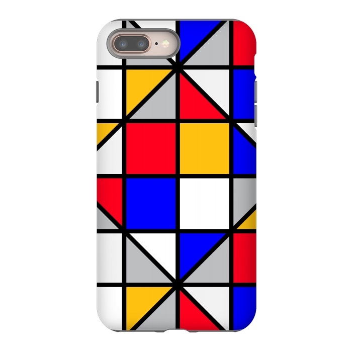 iPhone 8 plus StrongFit colorful small squares by TMSarts