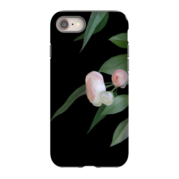 iPhone 8 StrongFit Painted roses by Elzbieta Malyska
