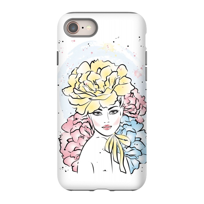 iPhone 8 StrongFit Romantic floral Lady by Martina