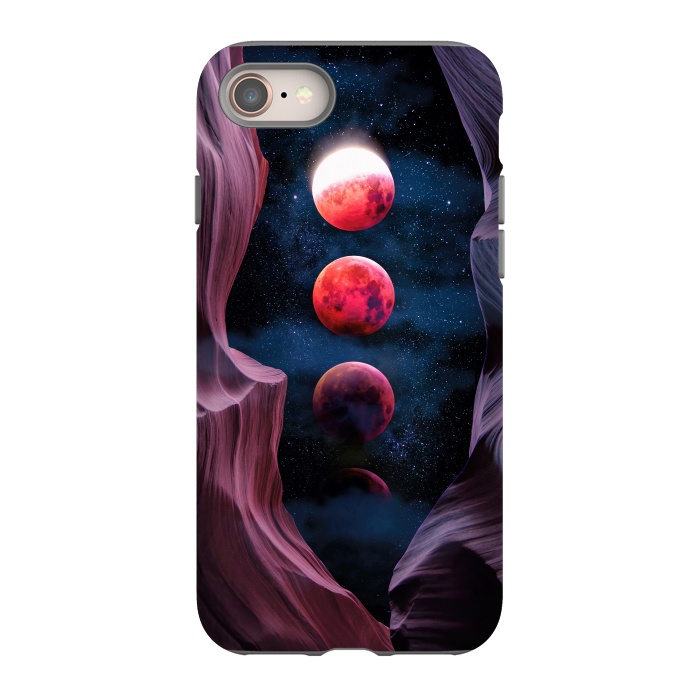 iPhone 8 StrongFit Grand Canyon with Space & Bloody Moon - Collage V by Art Design Works
