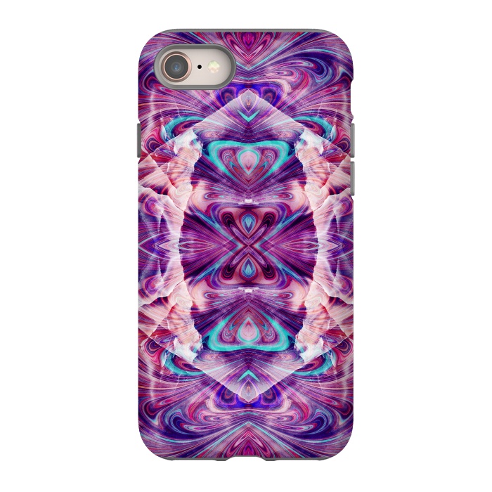 iPhone 8 StrongFit Psychedelic precious gemstone marble by Oana 