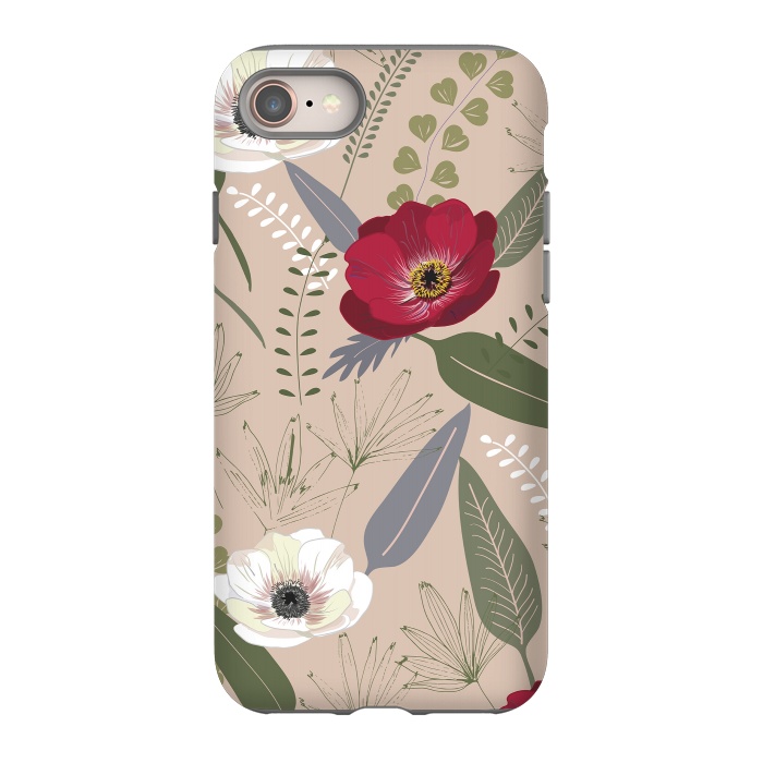 iPhone 8 StrongFit Anemones Pattern by Anis Illustration