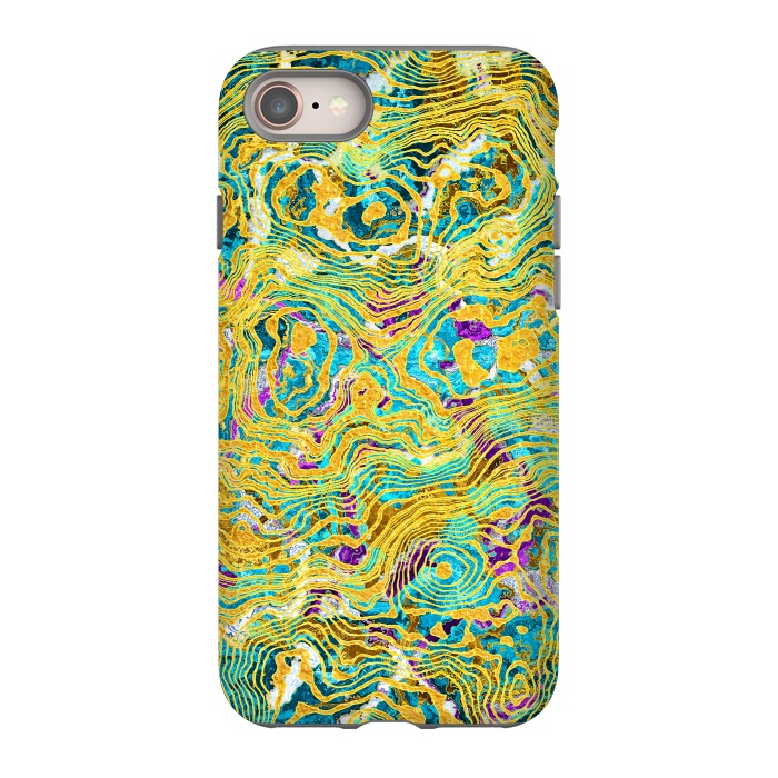 iPhone 8 StrongFit Abstract Colorful Marble by Art Design Works