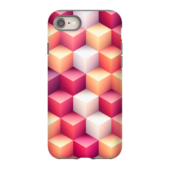 iPhone 8 StrongFit Colorful 3D Cubes by Art Design Works
