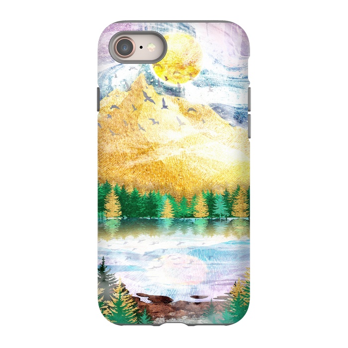 iPhone 8 StrongFit Beauty of Nature - Illustration V by Art Design Works