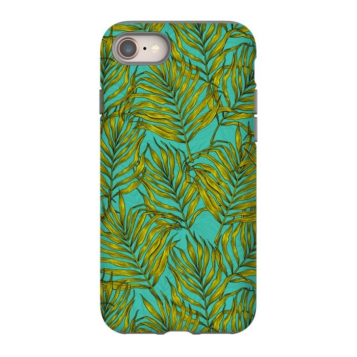 iPhone 8 StrongFit Palm leaves by Katerina Kirilova
