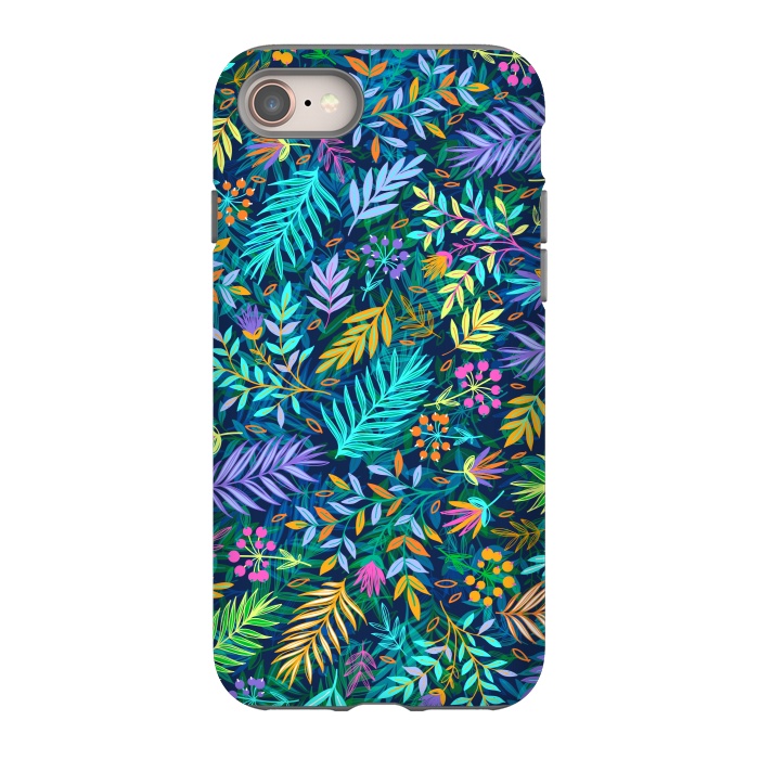 iPhone 8 StrongFit Flowers In Cold Colors by ArtsCase