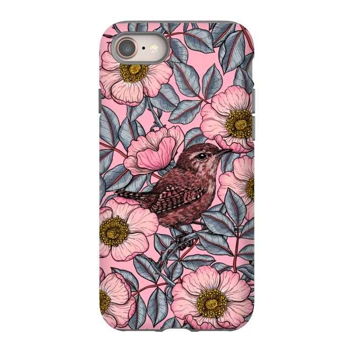 iPhone 8 StrongFit Wrens in the roses by Katerina Kirilova