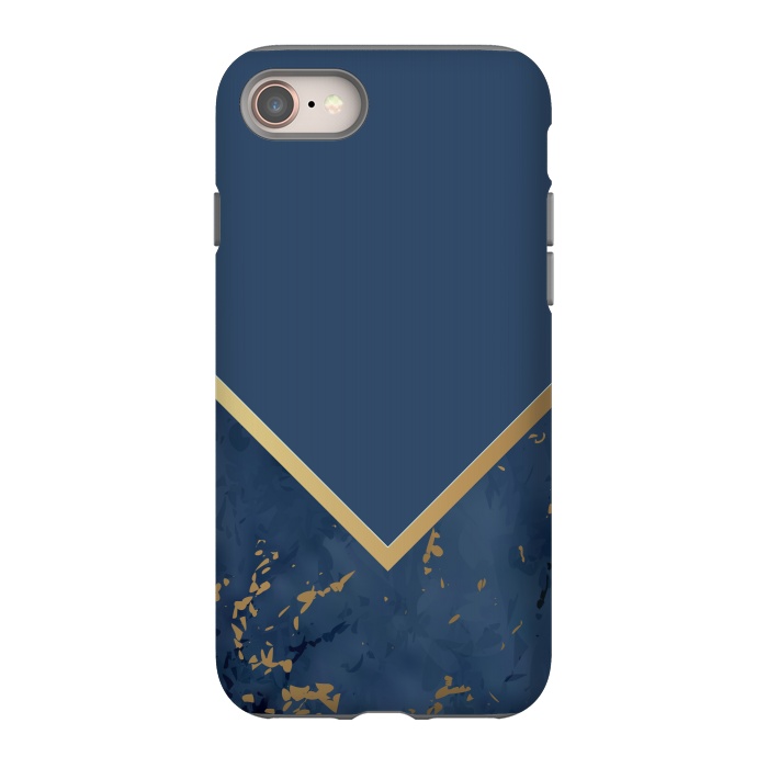 iPhone 8 StrongFit Blue Monochromatic On Marble by ArtsCase