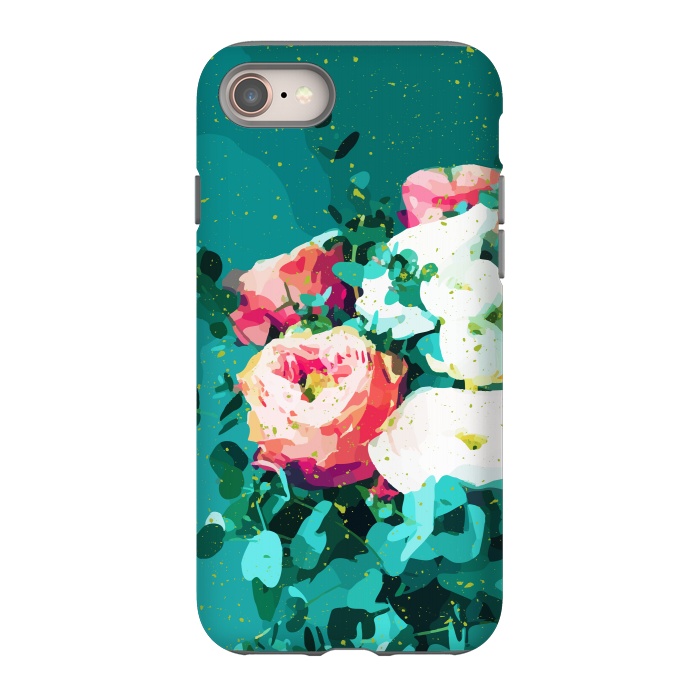 iPhone 8 StrongFit Floral & Confetti by Uma Prabhakar Gokhale