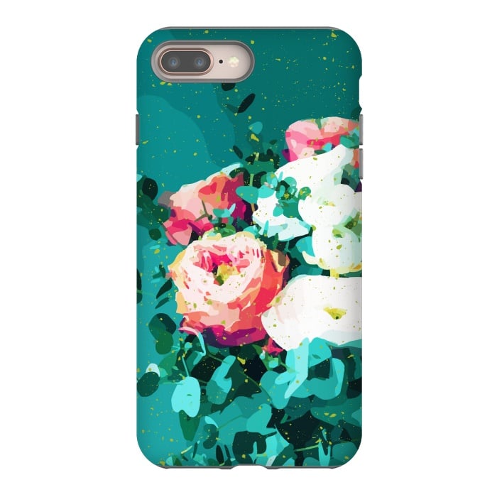 iPhone 8 plus StrongFit Floral & Confetti by Uma Prabhakar Gokhale
