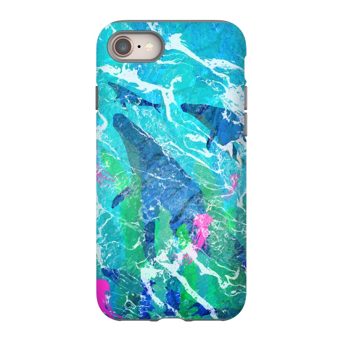 iPhone 8 StrongFit Ocean whales by Steve Wade (Swade)