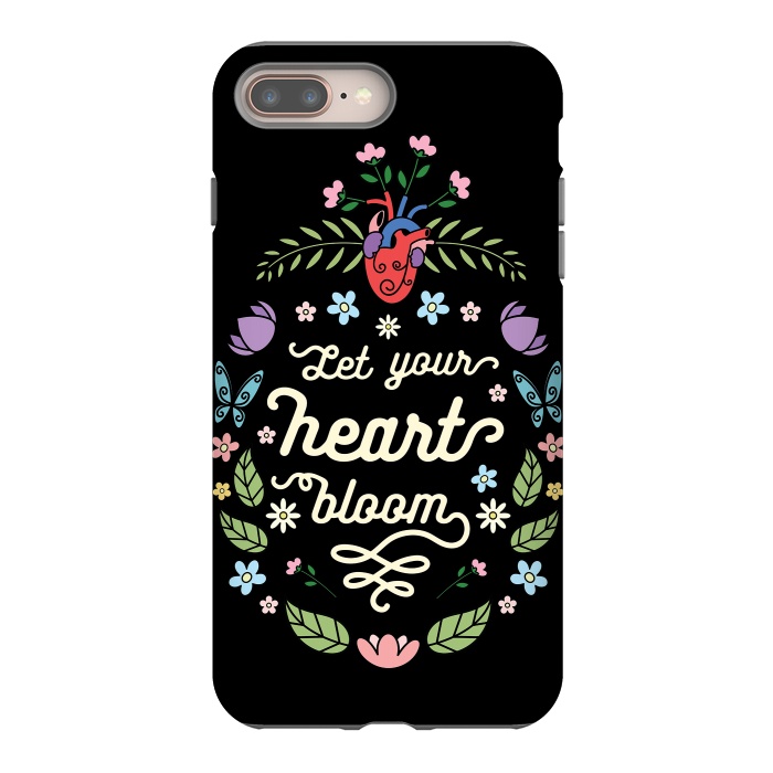 iPhone 8 plus StrongFit Let your heart bloom by Laura Nagel