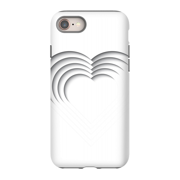 iPhone 8 StrongFit Paper Cutout Heart 013 by Jelena Obradovic