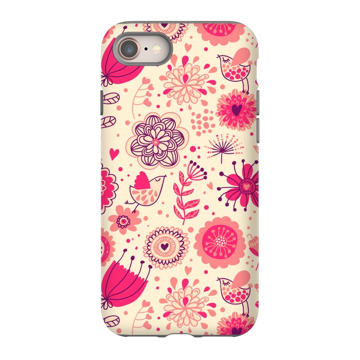 iPhone 8 StrongFit Romantic Flowers In Spring by ArtsCase
