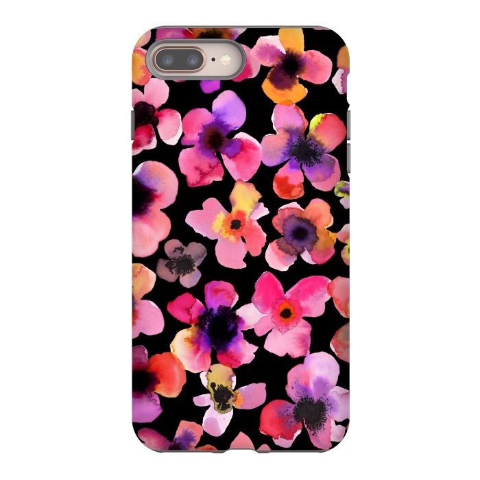 iPhone 8 plus StrongFit Happy Sweet Flowers by Ninola Design