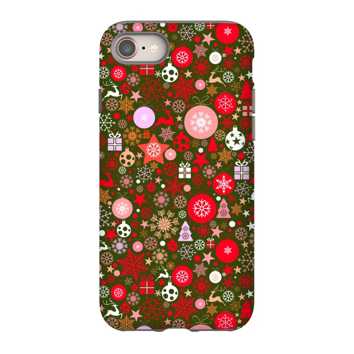 iPhone 8 StrongFit Christmas Decorative Backdrops by ArtsCase
