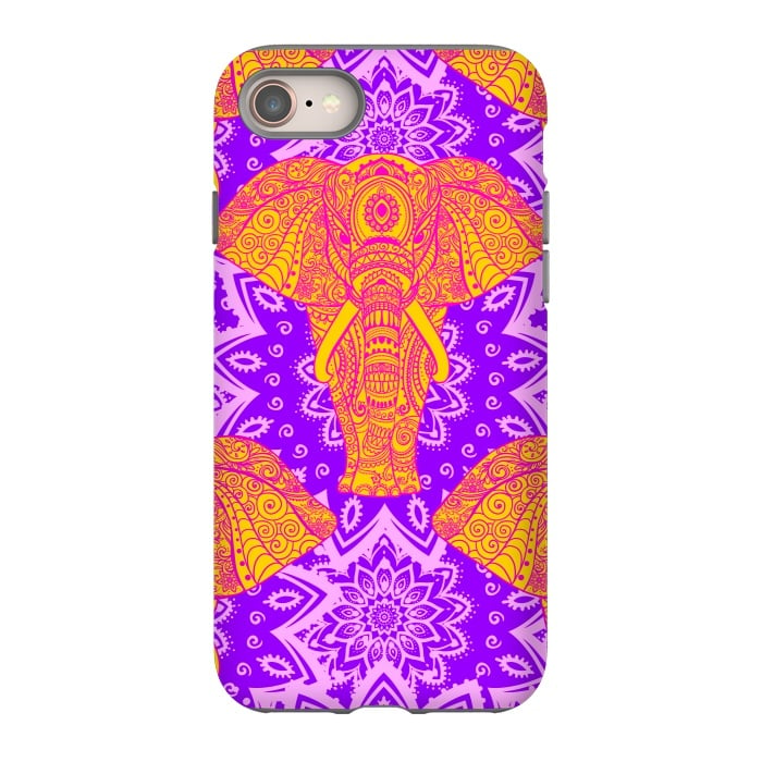 iPhone 8 StrongFit Color Elephants by ArtsCase