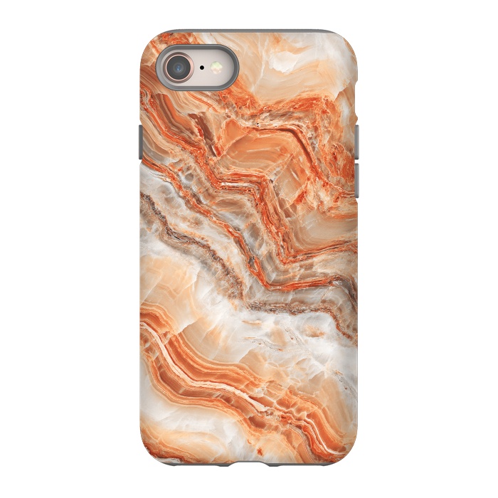 iPhone 8 StrongFit limestone in orange by ArtsCase