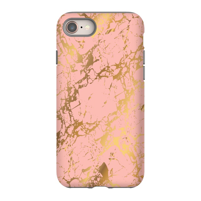 iPhone 8 StrongFit Salmon with golden details by ArtsCase