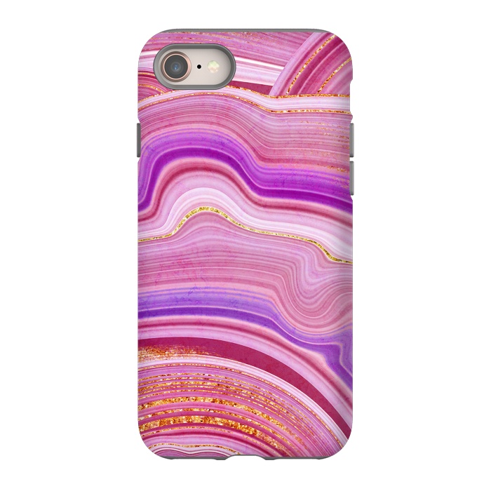 iPhone 8 StrongFit Marble Design fake stone textures, painted artificial marbled by ArtsCase