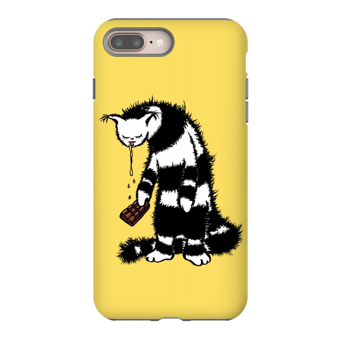 iPhone 8 plus StrongFit Weird Cat Creature Funny Chocolate Lover  by Boriana Giormova