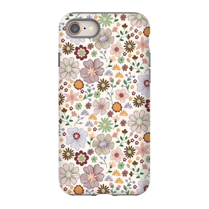 iPhone 8 StrongFit Autumn Wild Bloom by TracyLucy Designs