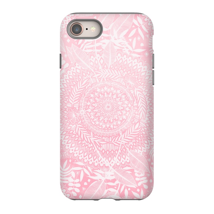 iPhone 8 StrongFit Medallion Pattern in Blush Pink by Micklyn Le Feuvre