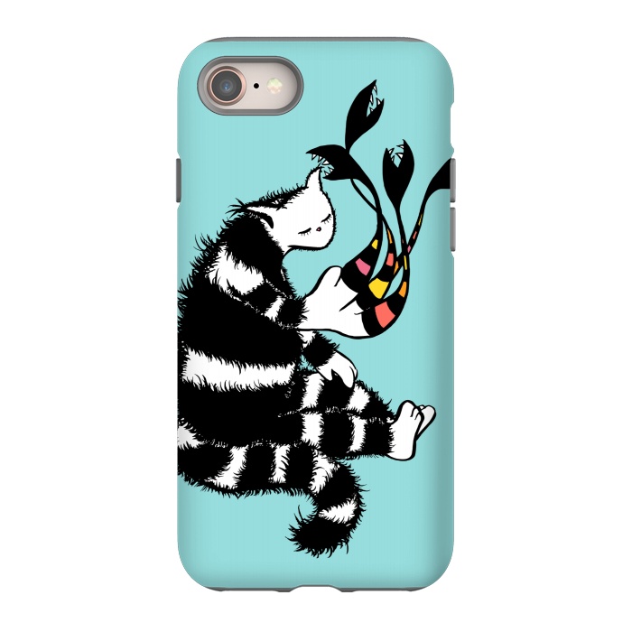 iPhone 8 StrongFit Weird Cat Character With Strange Deformed Paw by Boriana Giormova