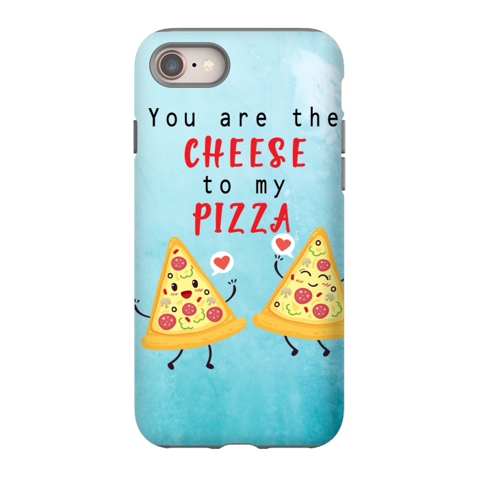 iPhone 8 StrongFit CHEESE TO MY PIZZA by MALLIKA