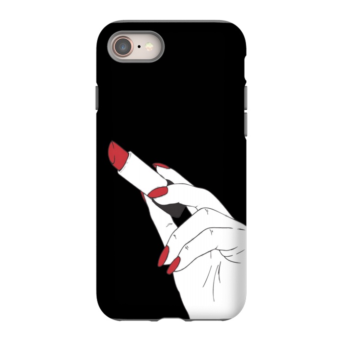 iPhone 8 StrongFit red lipstick by haroulita