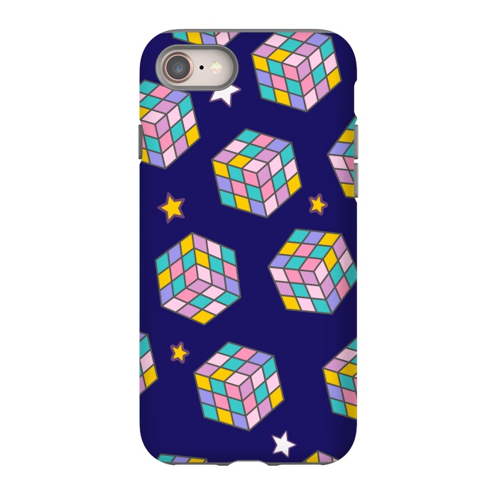 iPhone 8 StrongFit cube game pattern by MALLIKA