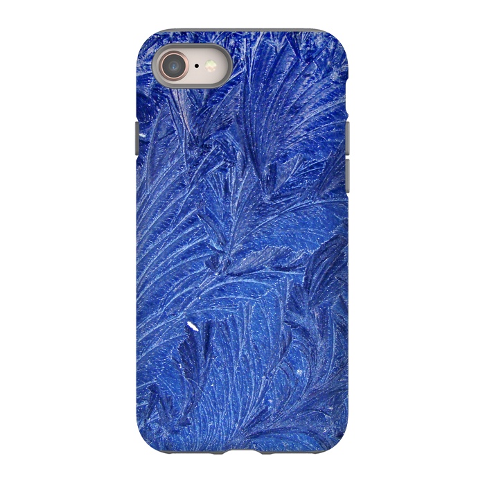 iPhone 8 StrongFit blue shaded leaves by MALLIKA