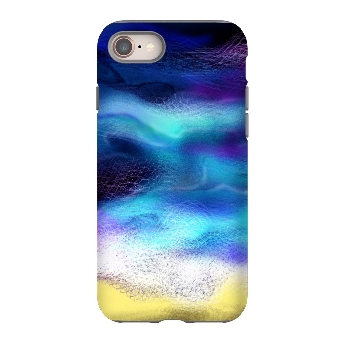 iPhone 8 StrongFit Beach blue ocean sea breeze abstract art by Josie