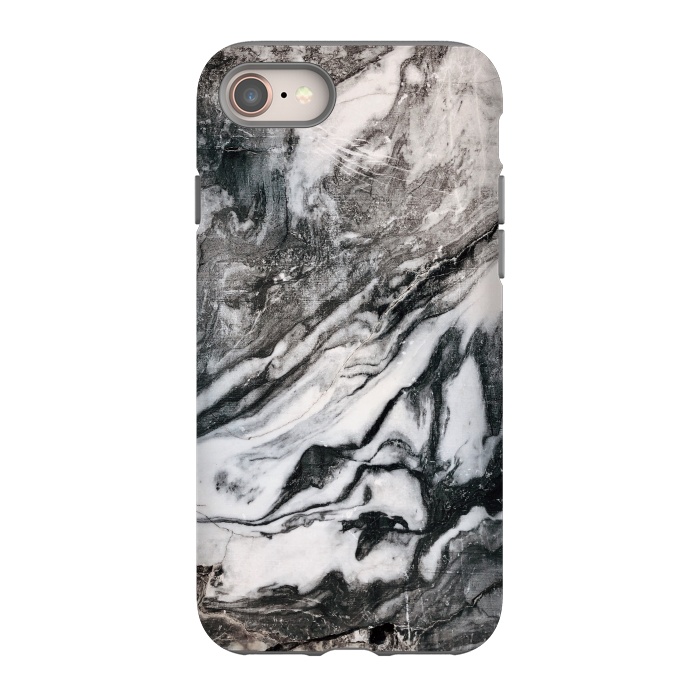 iPhone 8 StrongFit White and black Marble by Winston