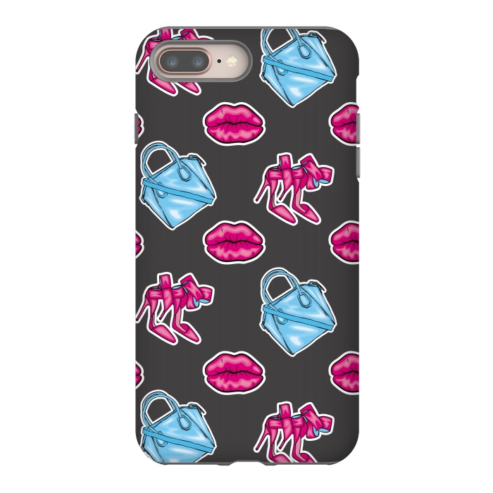 iPhone 8 plus StrongFit Beautiful background of the lips shoes and bags by ArtsCase