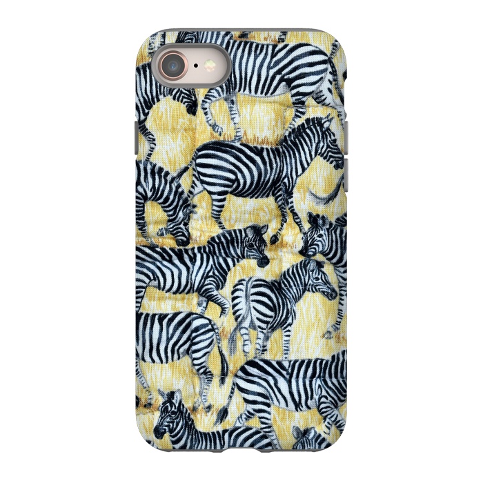 iPhone 8 StrongFit Zebras by Winston