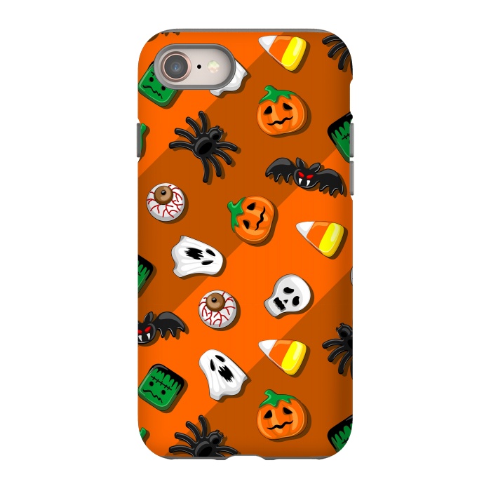 iPhone 8 StrongFit Halloween Spooky Candies Party by BluedarkArt