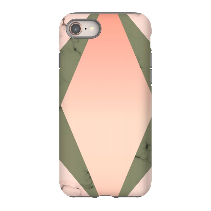 iPhone 8 StrongFit Marble design with diamond figure by ArtsCase