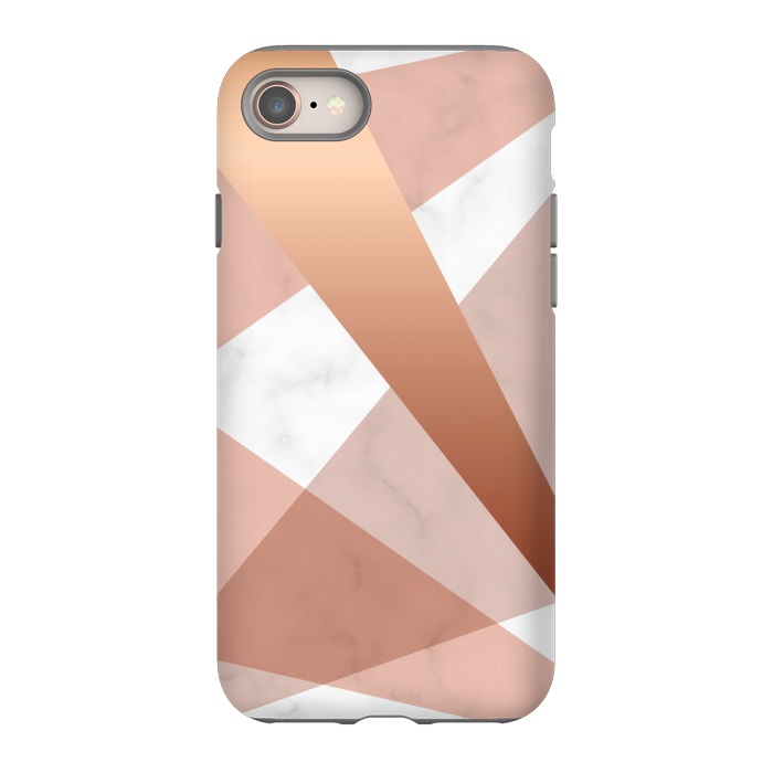 iPhone 8 StrongFit Marble Geometric design with peak figures by ArtsCase