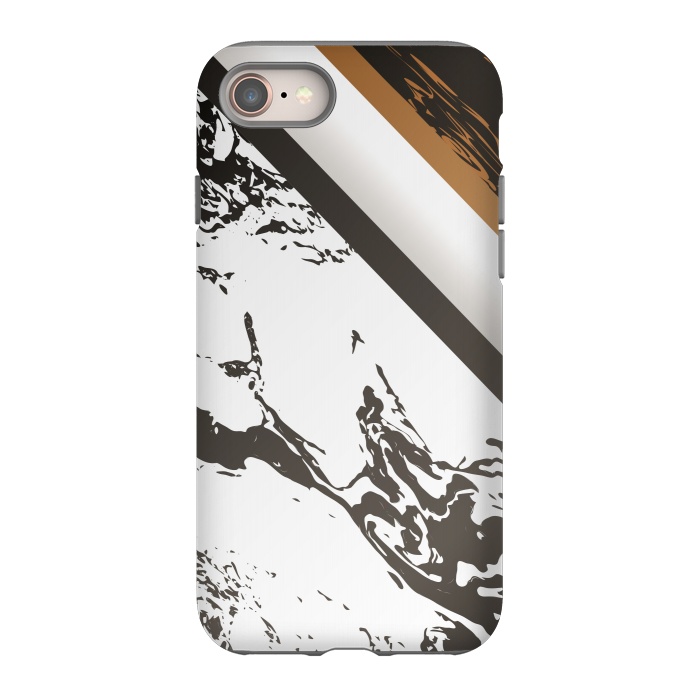 iPhone 8 StrongFit Marble with cubes and geometric figures by ArtsCase