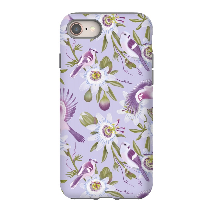 iPhone 8 StrongFit Passion Flowers by Tishya Oedit