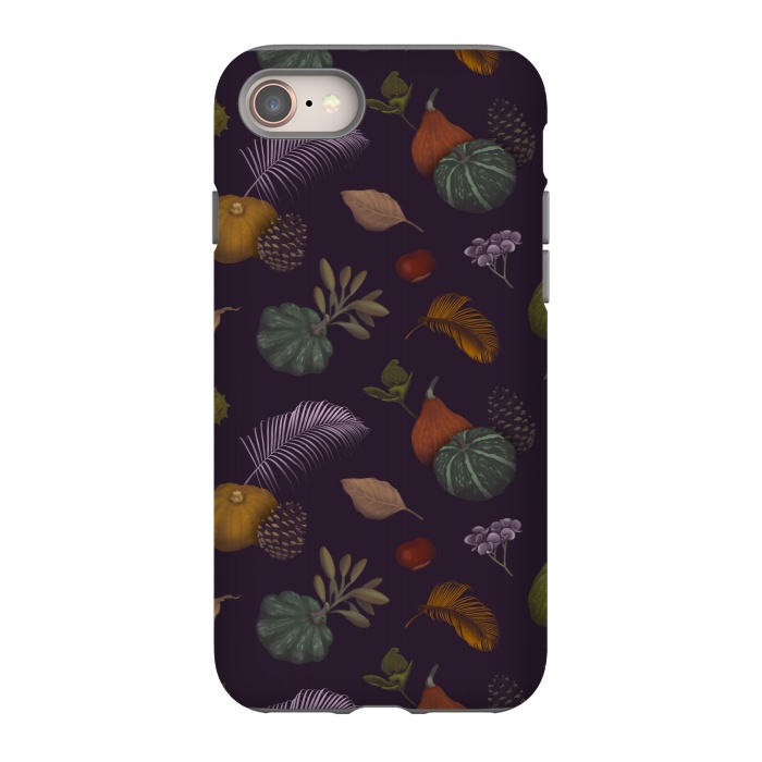 iPhone 8 StrongFit Fall Pumpkins by Tishya Oedit