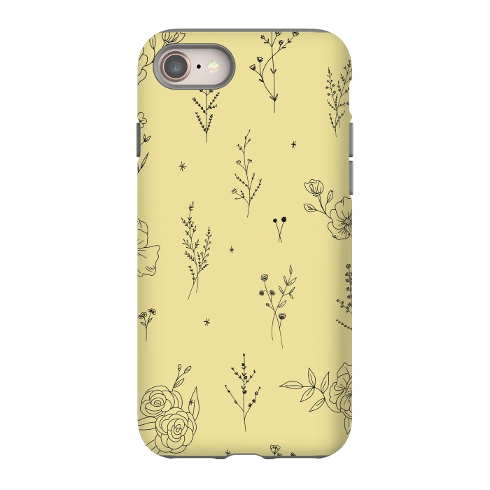 iPhone 8 StrongFit Flowers & Wildflowers by Anis Illustration