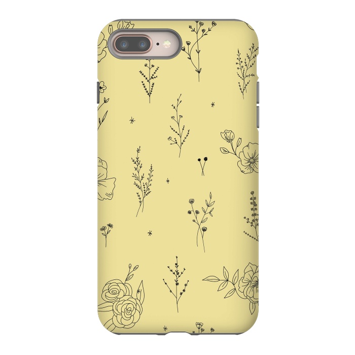 iPhone 8 plus StrongFit Flowers & Wildflowers by Anis Illustration