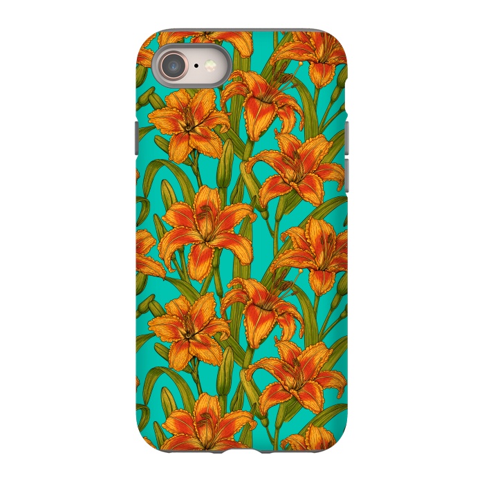 iPhone 8 StrongFit Tawny daylily flowers  by Katerina Kirilova