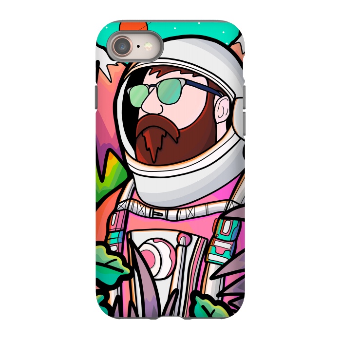 iPhone 8 StrongFit Pastel astronaut by Steve Wade (Swade)