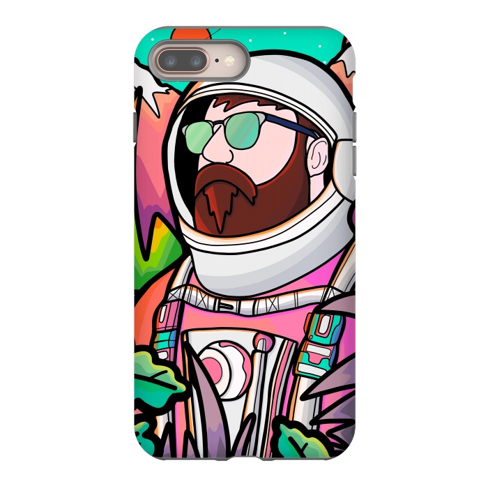 iPhone 8 plus StrongFit Pastel astronaut by Steve Wade (Swade)